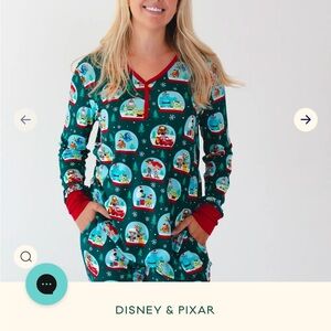 NWT Little Sleepies Disney A Very Pixar Christmas Adult Women's Pajamas